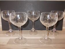 "Treveris " elegante Retro Weingläser 5 Stück geschliffen aus den 50ern