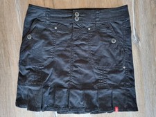 Jeansrock Gr. 34 edc by Esprit schwarz mit Falten Minirock