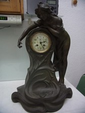 Antike französische Pendule, Jugendstil de Raniéri