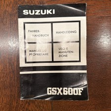 Suzuki GSX600F Fahrerhandbuch
