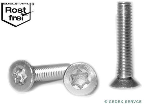 Senkkopfschrauben torx din - torx, 965