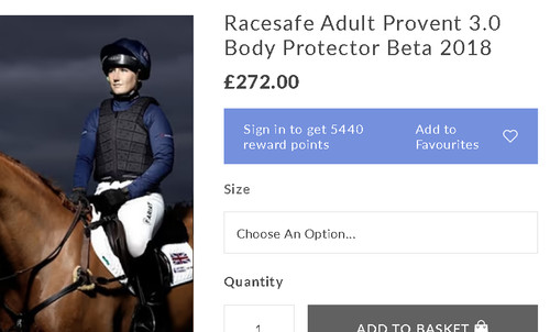 Racesafe 2018 reg short - short, x