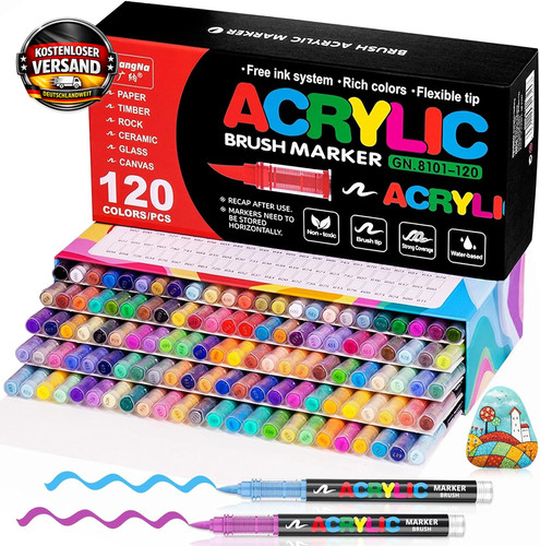Acrylmarker set 120 farben - acrylmarker,