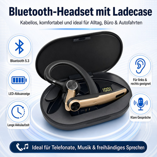 Kabelloses bluetooth headset - bluetooth,