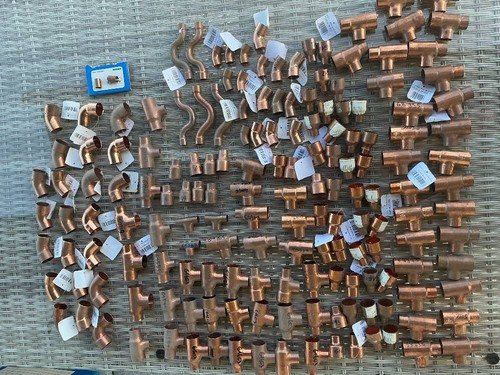 Großer posten kupfer fittings - kupfer,