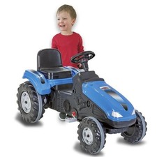 Trettraktor big wheel blau - trettraktor,