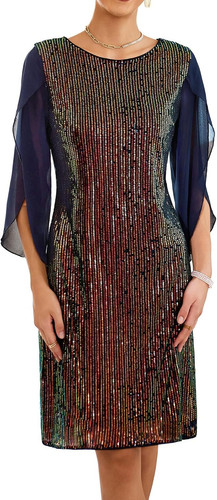 Damen cocktailkleid pailletten - cocktailkleid,