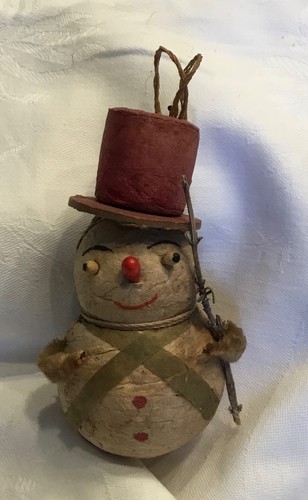 Antiker schneemann watte - antiker,