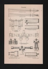 Lithografie 1908, Fernrohr