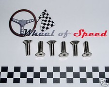 6 Schrauben Edelstahl für Nardi Sportlenkrad Exzenter