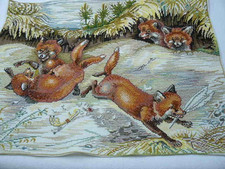 Kreuzstich Stickbild Füchse