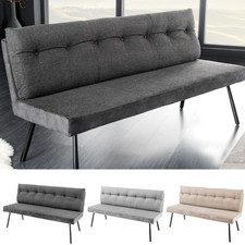 Sitzbank BIG GEORGE - 160cm - FARBWAHL - Strukturstoff - Federkern