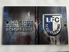 1.FC Magdeburg FCM Schild Was