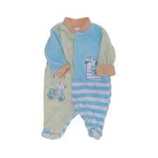Baby Club, Strampler, Größe: 50, Blau/Weiß/Gelb, Baumwolle/Polyester -4Ze