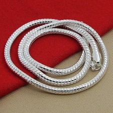 Silberkette Schlangenkette 925er Sterlingsilber Halskette Armband moderne Form