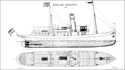 Schaarhörn peildampfer 1907 - schaarhÖrn,,