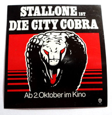 Werbe aufkleber die city cobra - die,