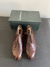Jan Baran Derby Cap  Toe Lederschuhe Herren Made in Italy Größe 45