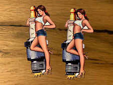 2x SPARK Aufkleber Sexy Girl