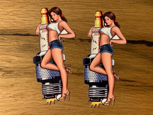 Spark aufkleber sexy girl - 2x,