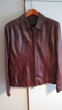 Silvio Tossi: Lederjacke, bordeaux,46