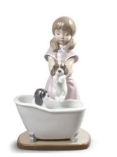 Lladrò Figur Hundebad