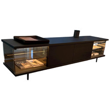 Walter Knoll Farns Sideboard Eiche Geflammt Mit Glas- 