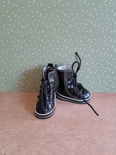 Puppenstiefel in schwarz - 6,0cm x 3,0cm