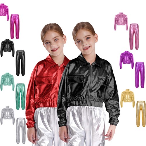 Mädchen metallic jogginganzug - metallic,