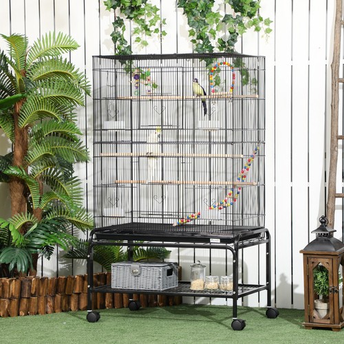 Pawhut vogelkäfig mit - pawhut, vogelkäfig,