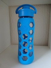 Lifefactory Trinkflasche Flasche Glasflasche blau neu 600 ml