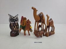 5 Dekofiguren Holz Konvolut