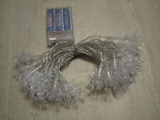 LED Lichterkette 40 LEDs Schneeflocke ca 6m bunt Batterie (3x AA)