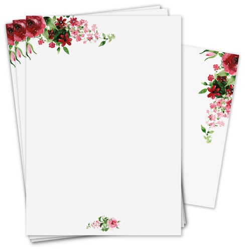 Briefpapier set rose - rose, i