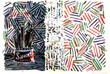 Jasper Johns Lithografie COA