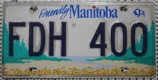 Kanada Nummernschild Manitoba