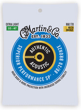 MARTIN -GITARRENSAITEN für Akustikgitarre,Bronze 80/20 extra light 010-047-MA170