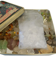 Edelstein Sammlung Konvolut Gemischte Kristalle & Mineralien Steine in Box