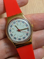 Swatch 25mm Gold Frame Lady Swiss Made