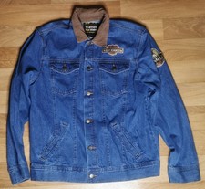 Jeansjacke Cordkragen Knopfe