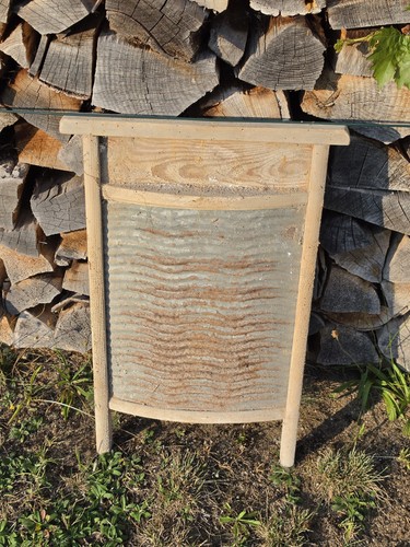 Altes waschbrett mit - altes,