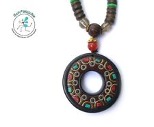 Halskette Ethnisch Natursteine