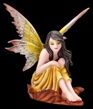 Elfenfigur - Dariel sitzend - Feen Figur Magische Dekoration Fantasy 13 cm