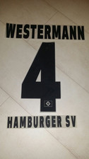 HSV Hamburger SV Westermann 4 Flock Beflockung für Trikot Spielertrikot z0294