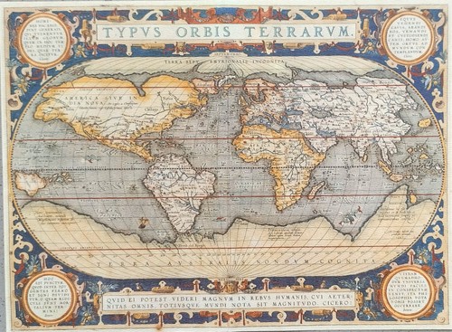 Historische weltkarte von - historische,