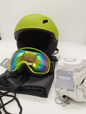 Odoland Skihelm und Skibrille Set Snowboardhelm mit Snowboardbrille Größe S