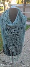 ? Dreieckstuch ?  " Silke "  ( 7)    liebevolle Häkelarbeit mit Fransen
