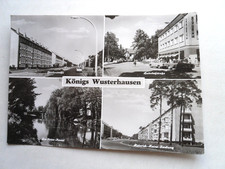 AK Königs Wusterhausen Konsum Bahnhofstraße DDR Neubauten Goethestraße Siedlung