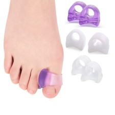 2 x Zehentrenner Hallux valgus Silikon Zehenschutz Zehenkorrektur Zehenspreizer 