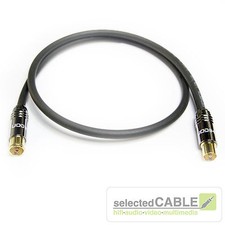 HDTV Antennenkabel 3m 120dB 3-fach geschirmt Class A schwarz LCD 115 + HI-ANCM01
